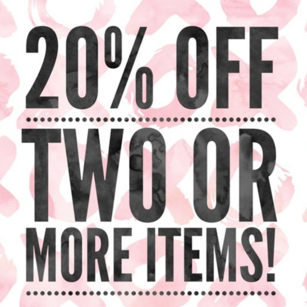 BUNDLE 2 OR MORE ITEMS AND SAVE 20%